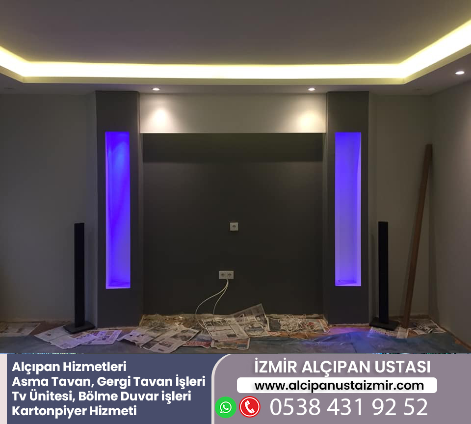 Narlıdere Asma Tavan Ustası Fiyatları