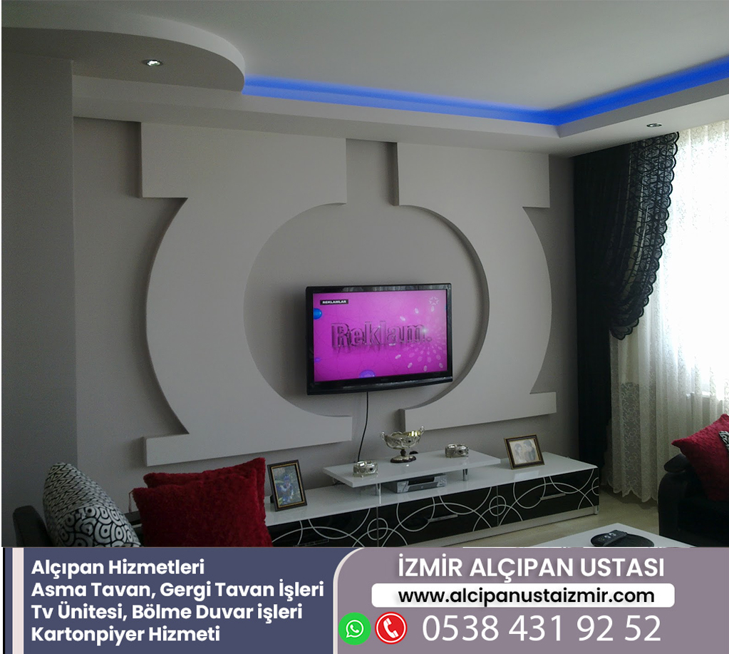 Narlıdere Asma Tavan Ustası Fiyatları